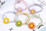 Dây buộc tóc hoa cúc ulzang (set 100 cái)