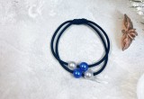 Set 100 dây cột tóc kết 4 hạt ngọc mix màu