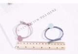 Set 100 dây buộc tóc hình trái tim pastel mix 5 màu