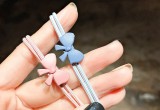 Dây buộc tóc Nơ nhí charm (100 chiếc)